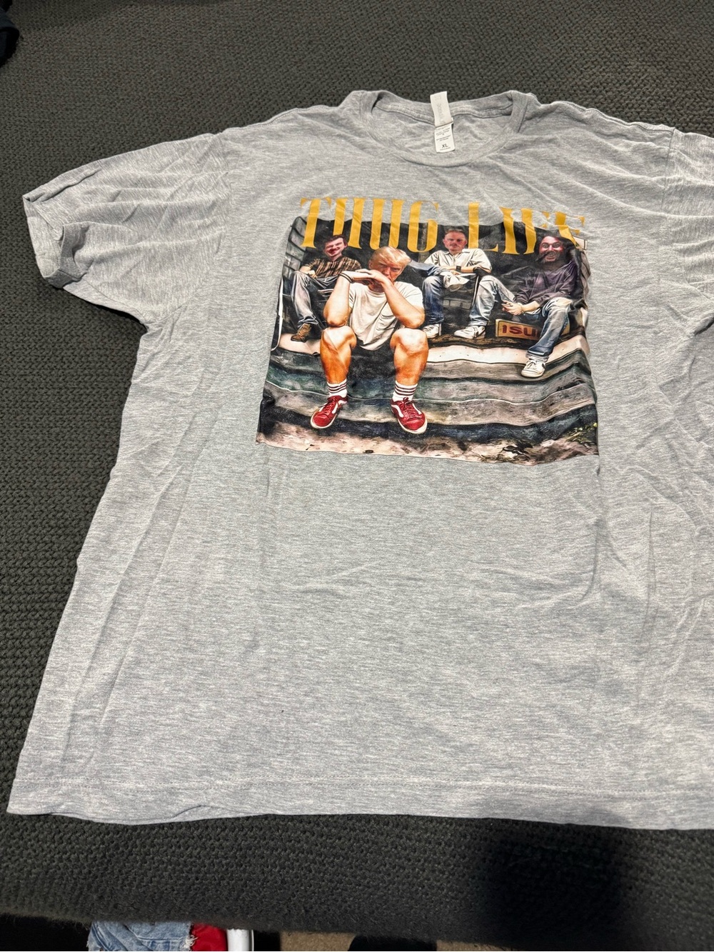 Tultex Heather Gray Short Sleeve Tee - Wallen, Trump, ZB & Koe Wetzel